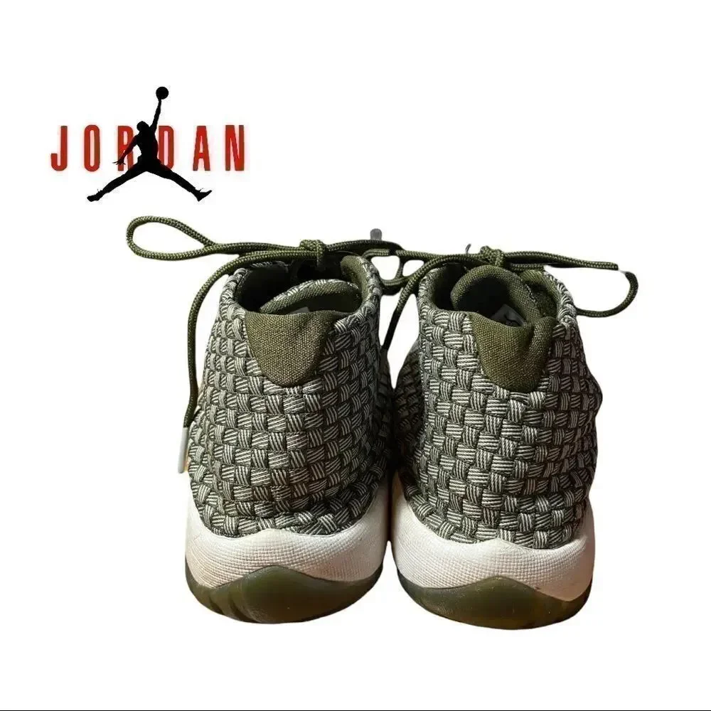 Nike Air Jordan 656504-305 Future Olive Canvas Sneakers 6.5 6.5Y